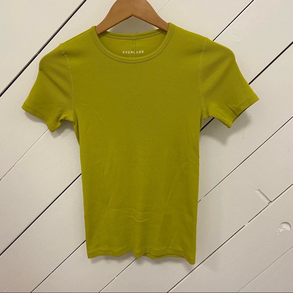 Everlane Ribbed Pima Cotton T Shirt